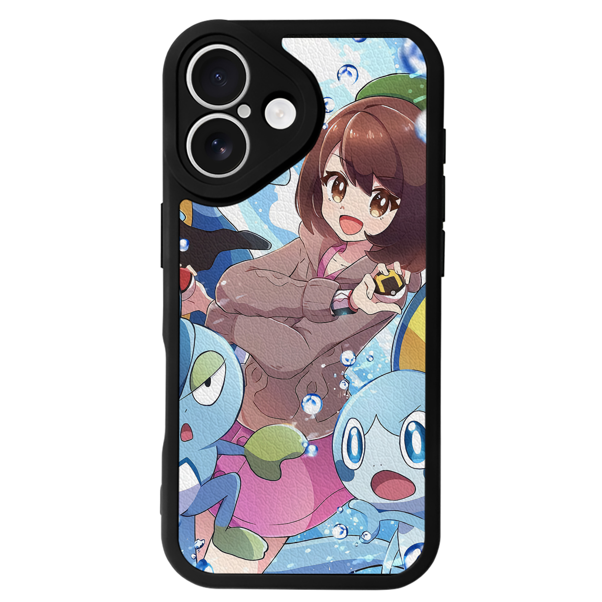 （画像用） ポケットモンスター Pokémon 【iPhone 16シリーズ対応】シリコンスマホケース（レザー調） 材質：シリコン
